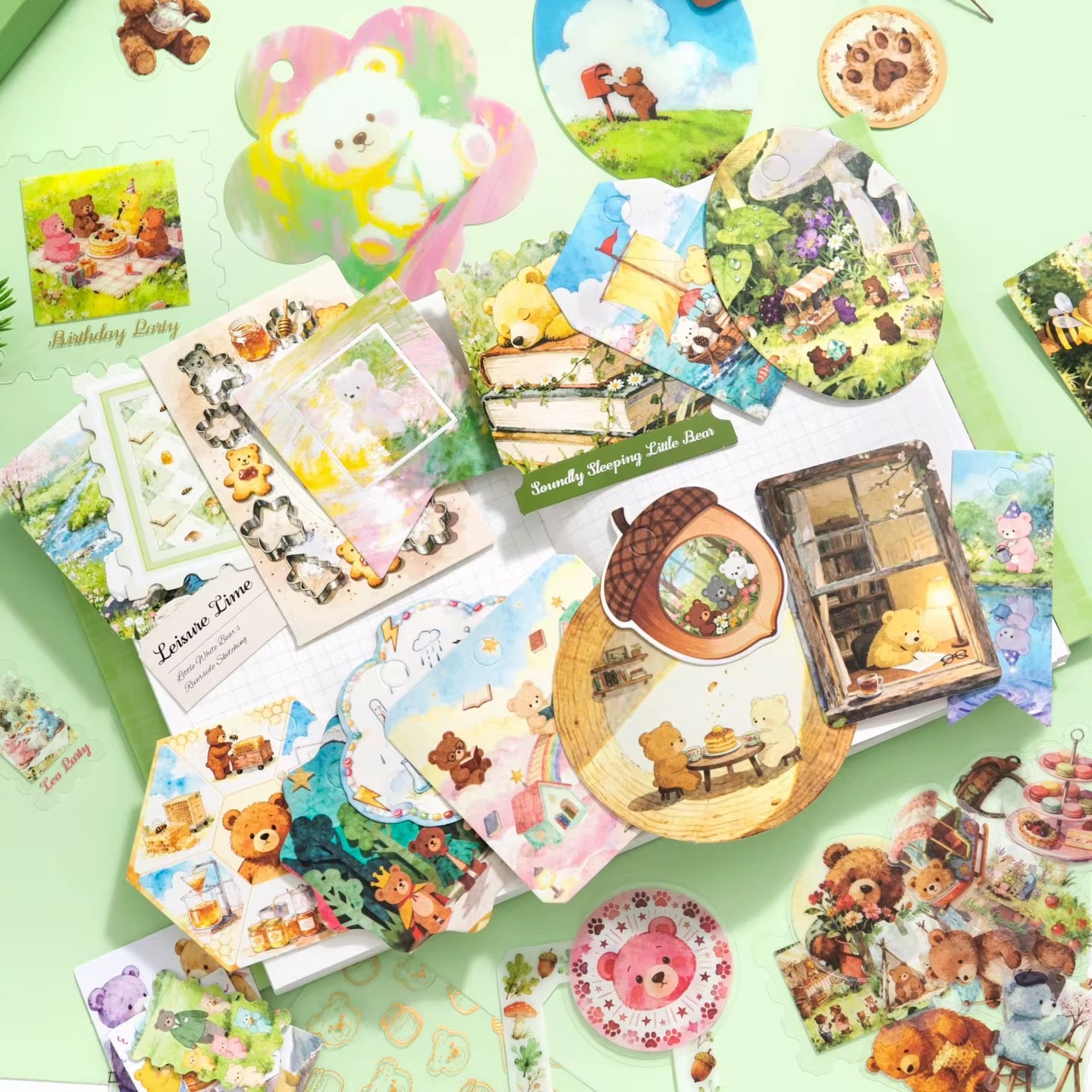 Cozy Bear Forest Dream Notebook Set