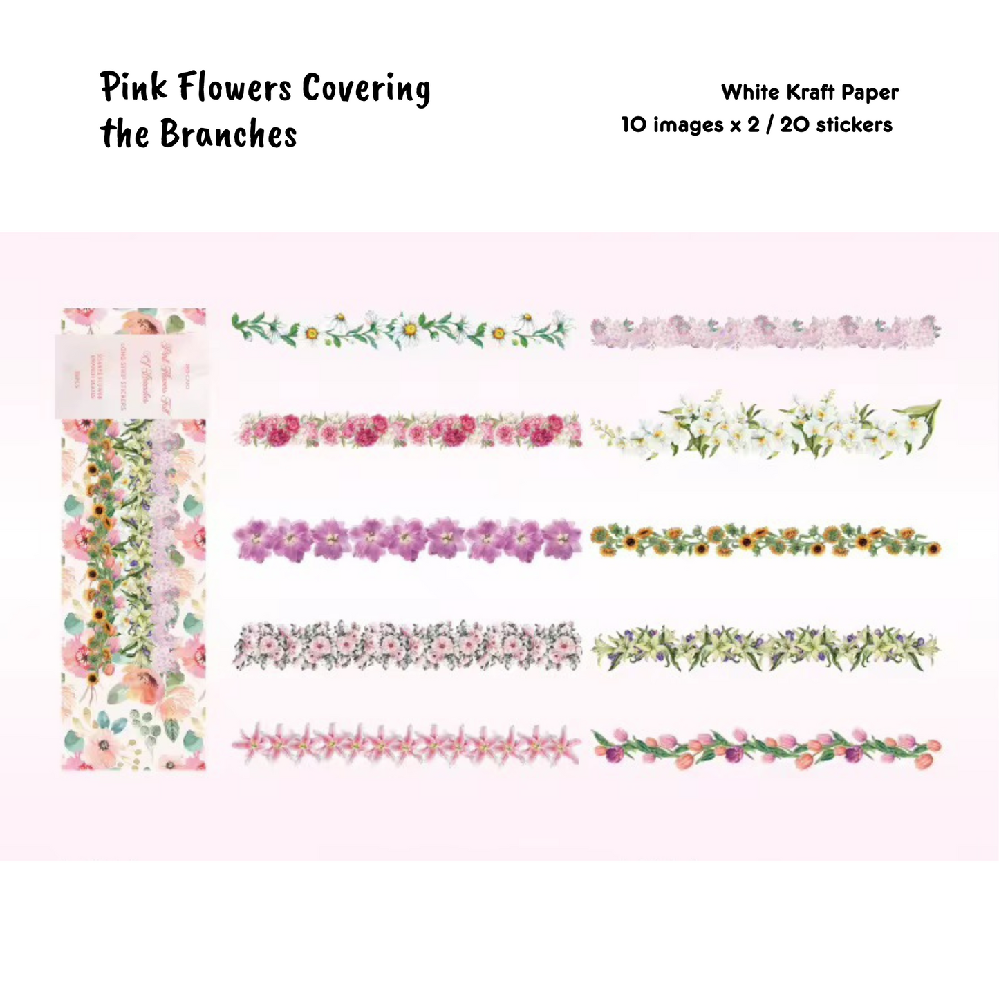 Coming Soon | 20 Pcs Wild Flowers Sticker Series