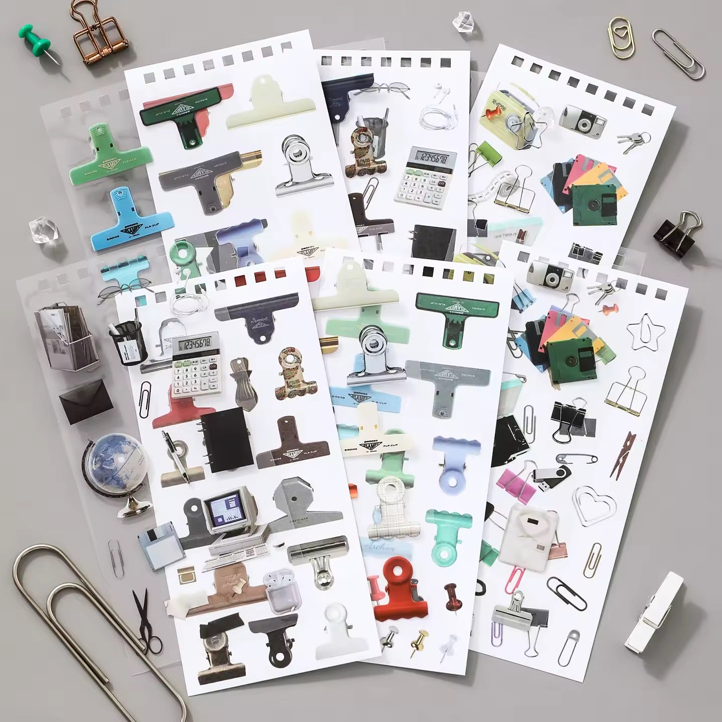 12 Shts Daily Collage Sticker Book Album Series