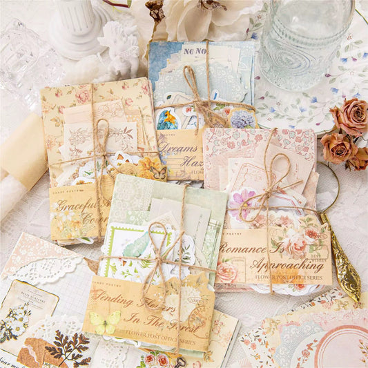 Flower Post Office Paper Materials