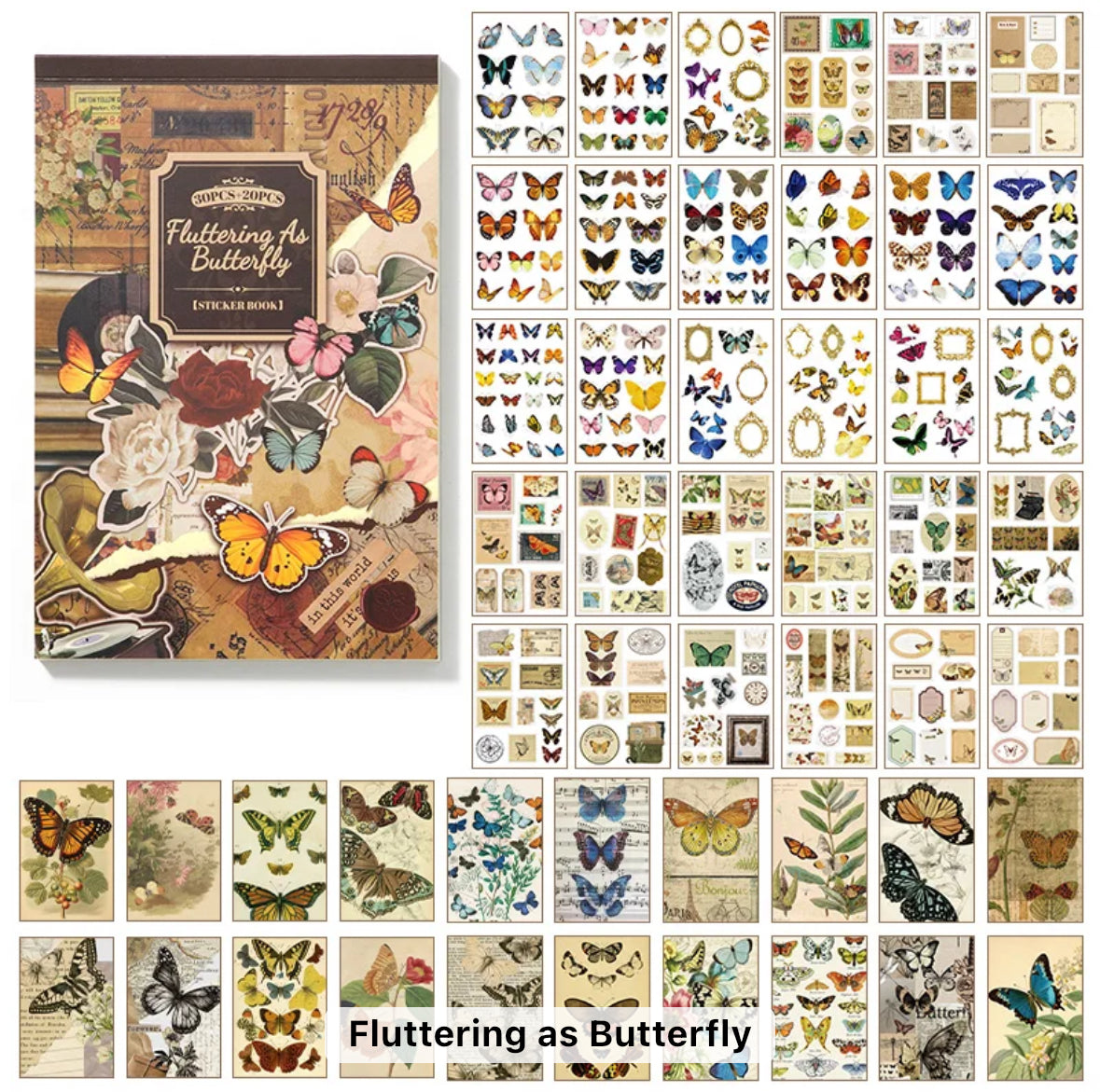 Butterfly & Flowers Sticker Book