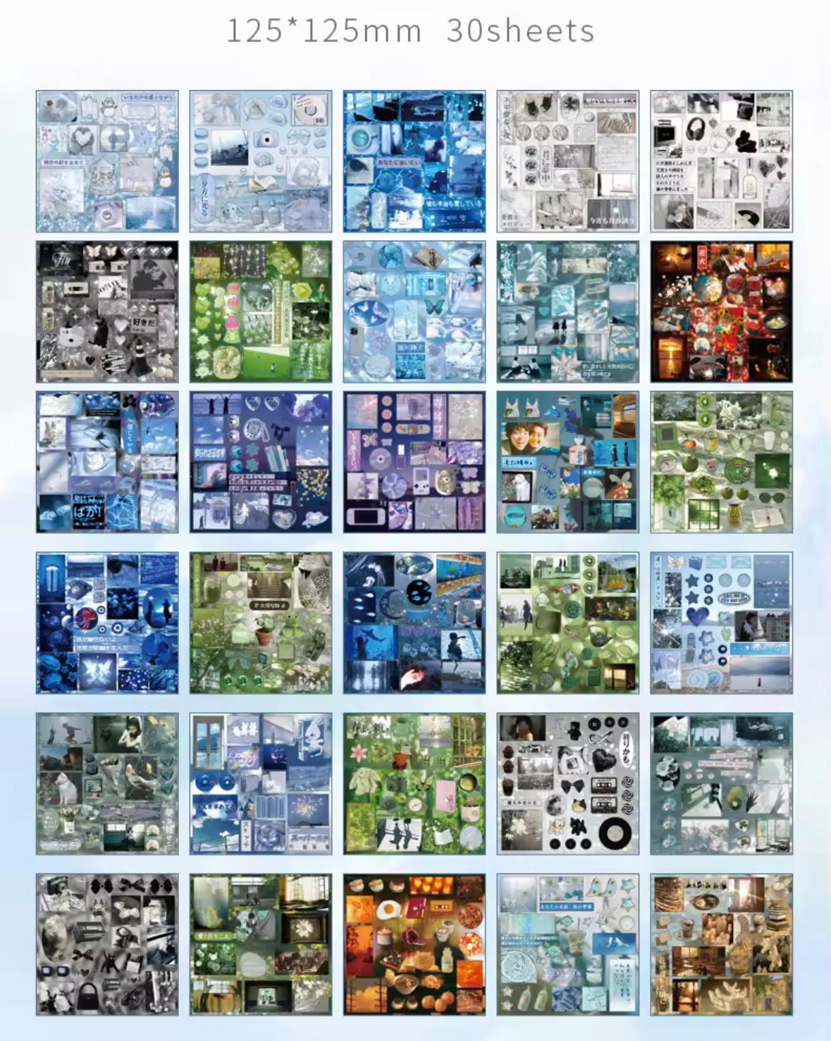 30 Shts Dreamcore Sticker Book