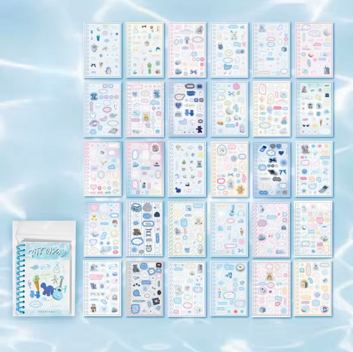Scattered Fragments Sticker Book