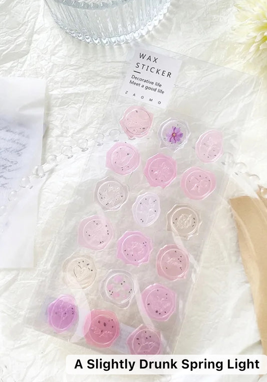 Translucent Seal Stickers 18 Pcs