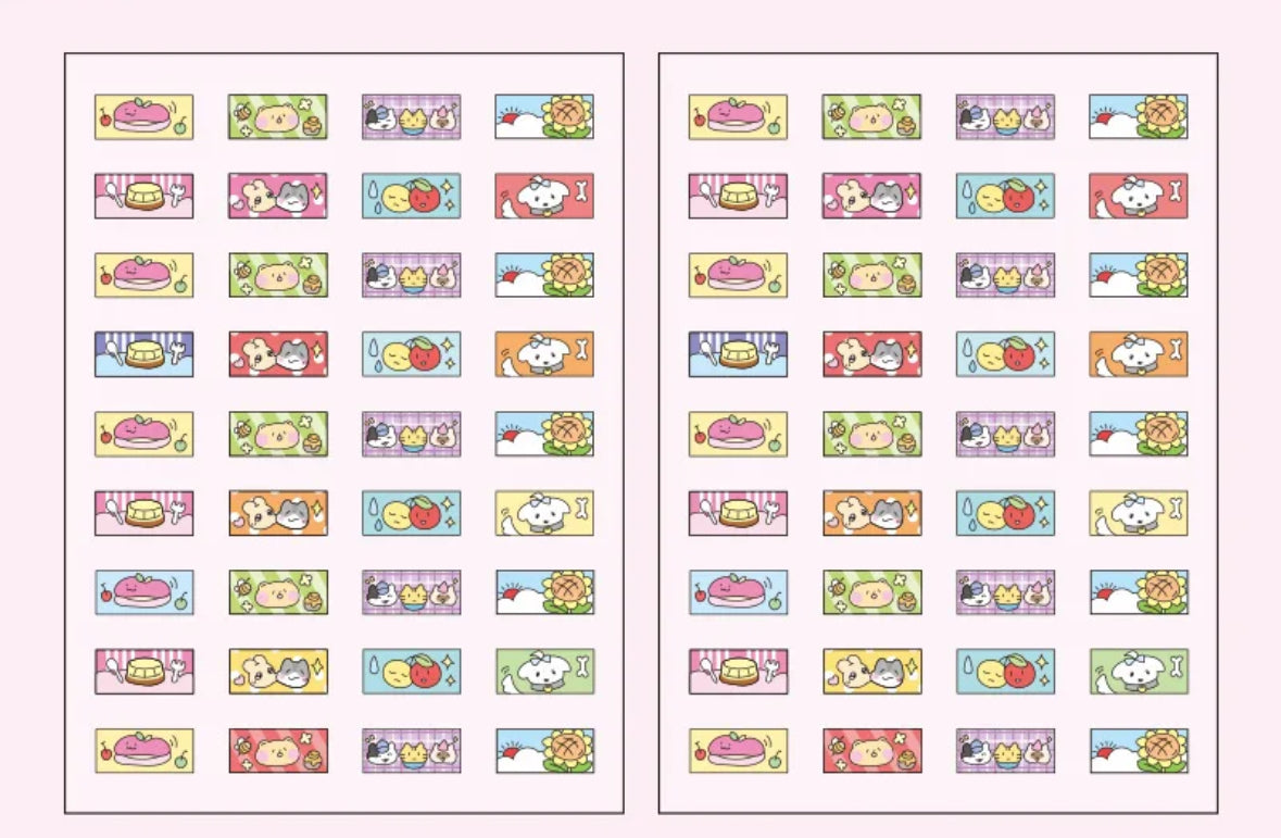 2 Sheets of Sweet Stickers