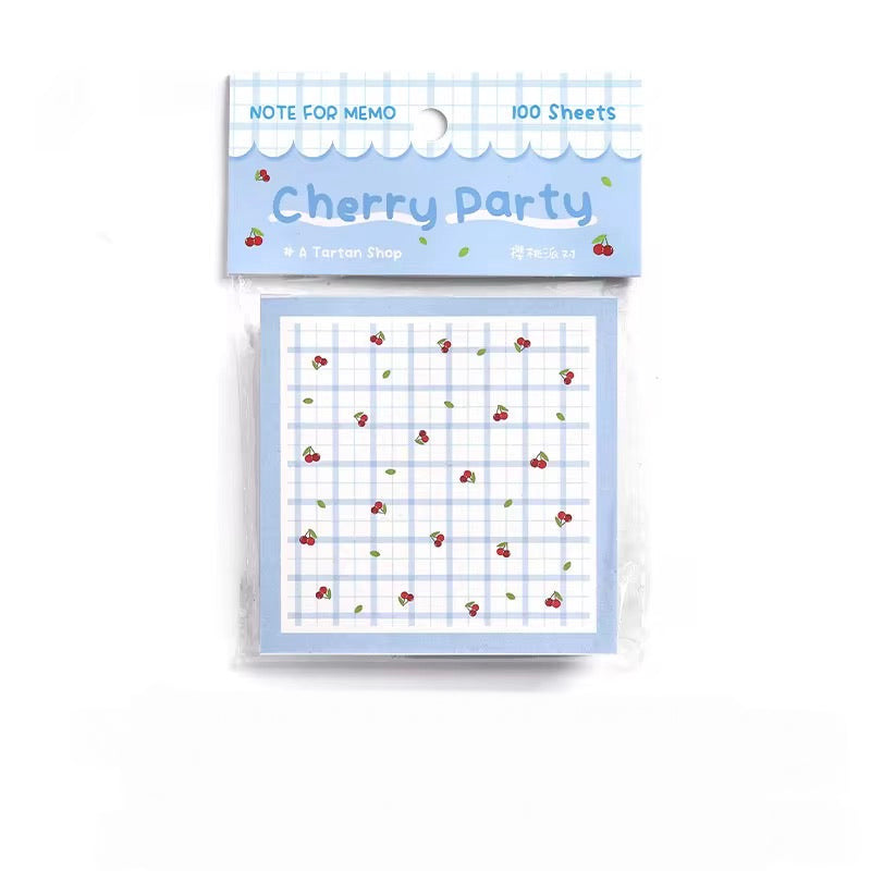 Checkered Fruit Memo Papers