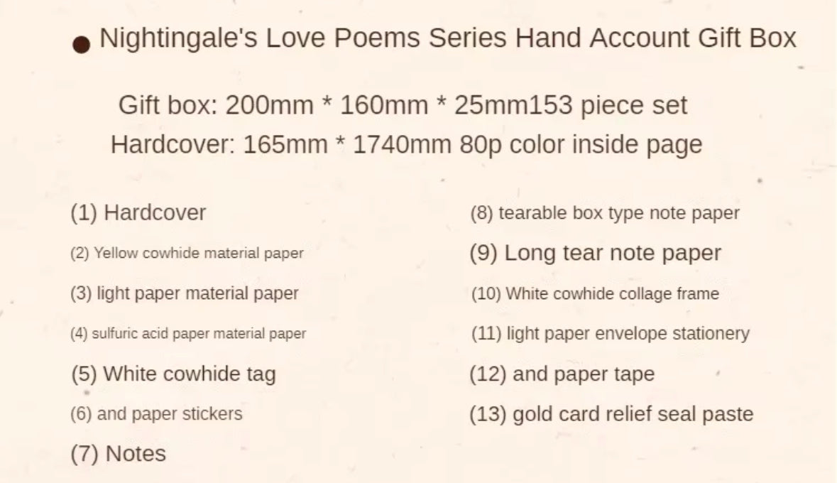 Nightingale Poem Series Box