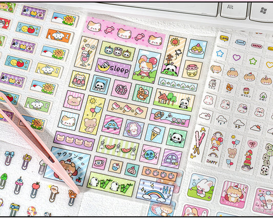 2 Sheets of Sweet Stickers