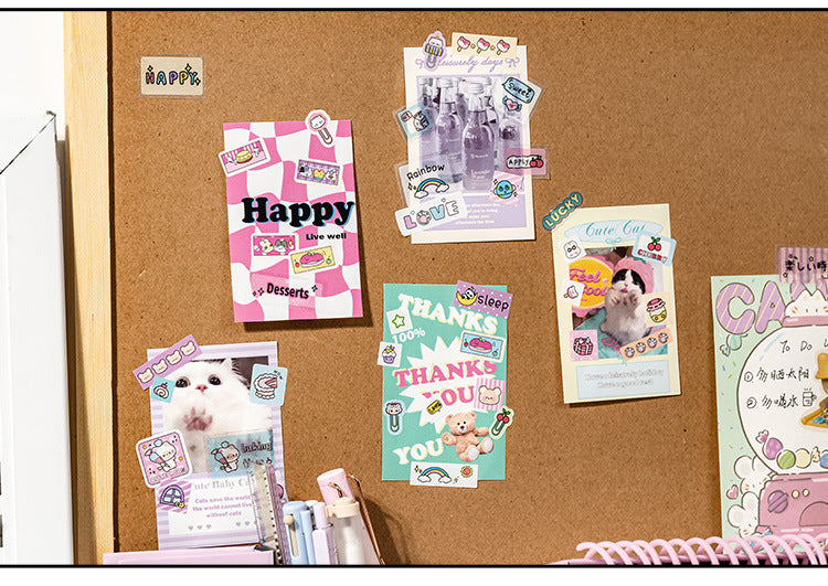 2 Sheets of Sweet Stickers