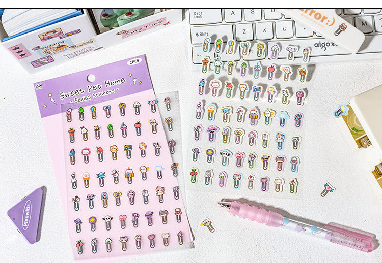 2 Sheets of Sweet Stickers