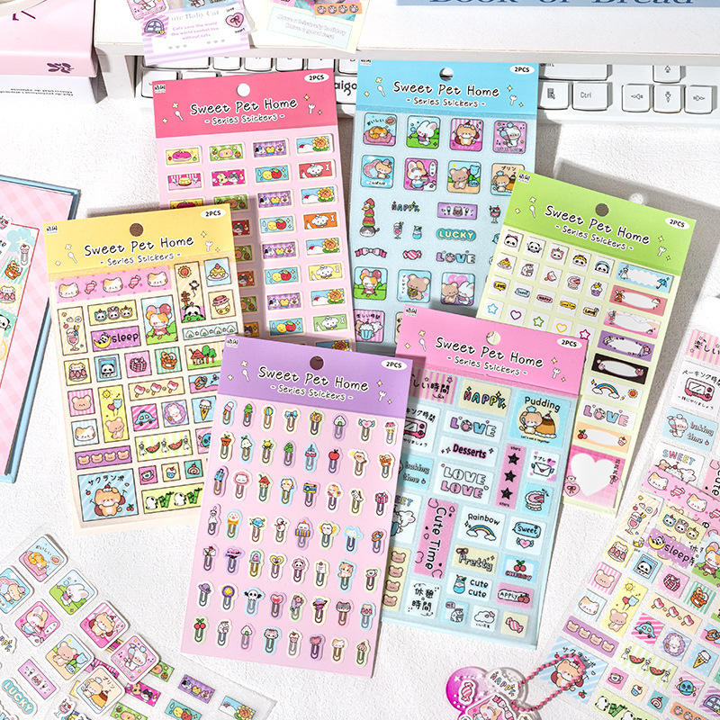 2 Sheets of Sweet Stickers