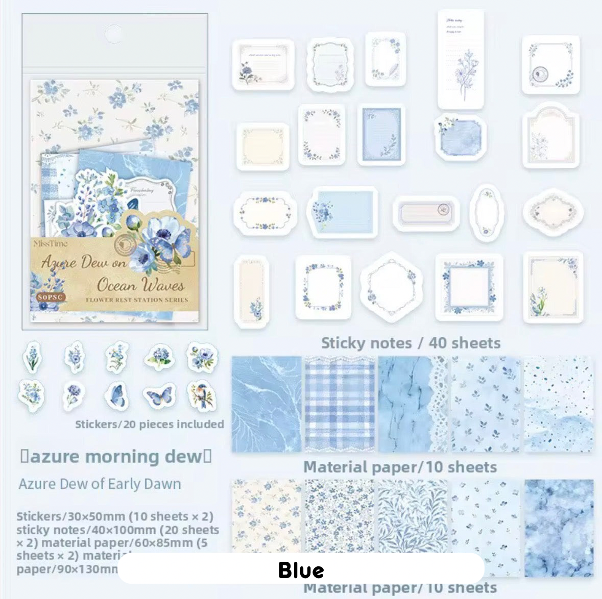 80 Pcs Flower Rest Station Paper Materials
