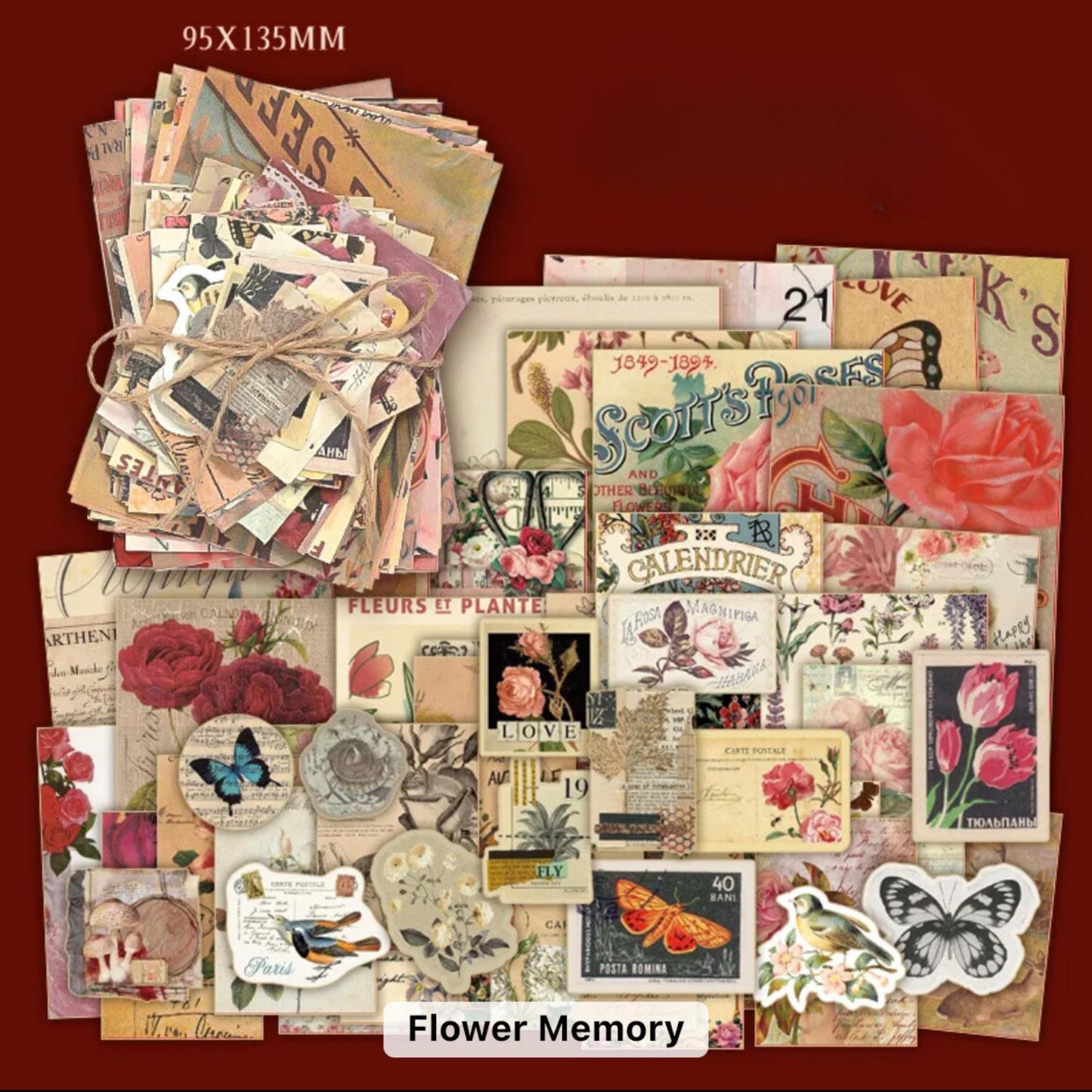 100 Pcs Decorative Scrapbook Set