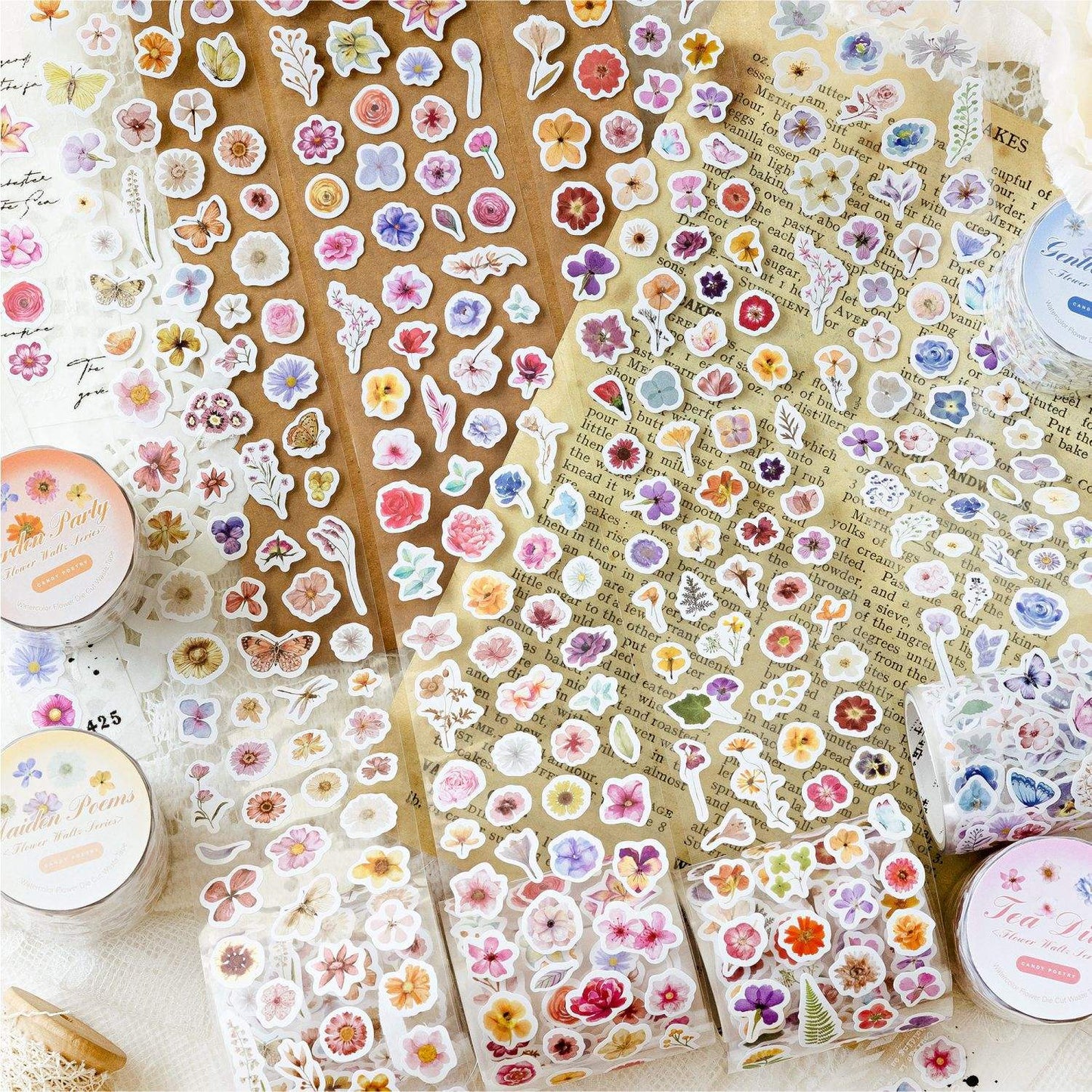 Small Flower Sticker Roll
