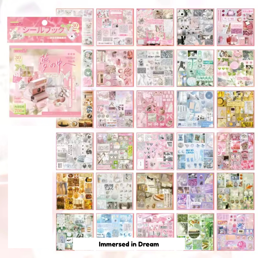30 Shts Dreamcore Sticker Book