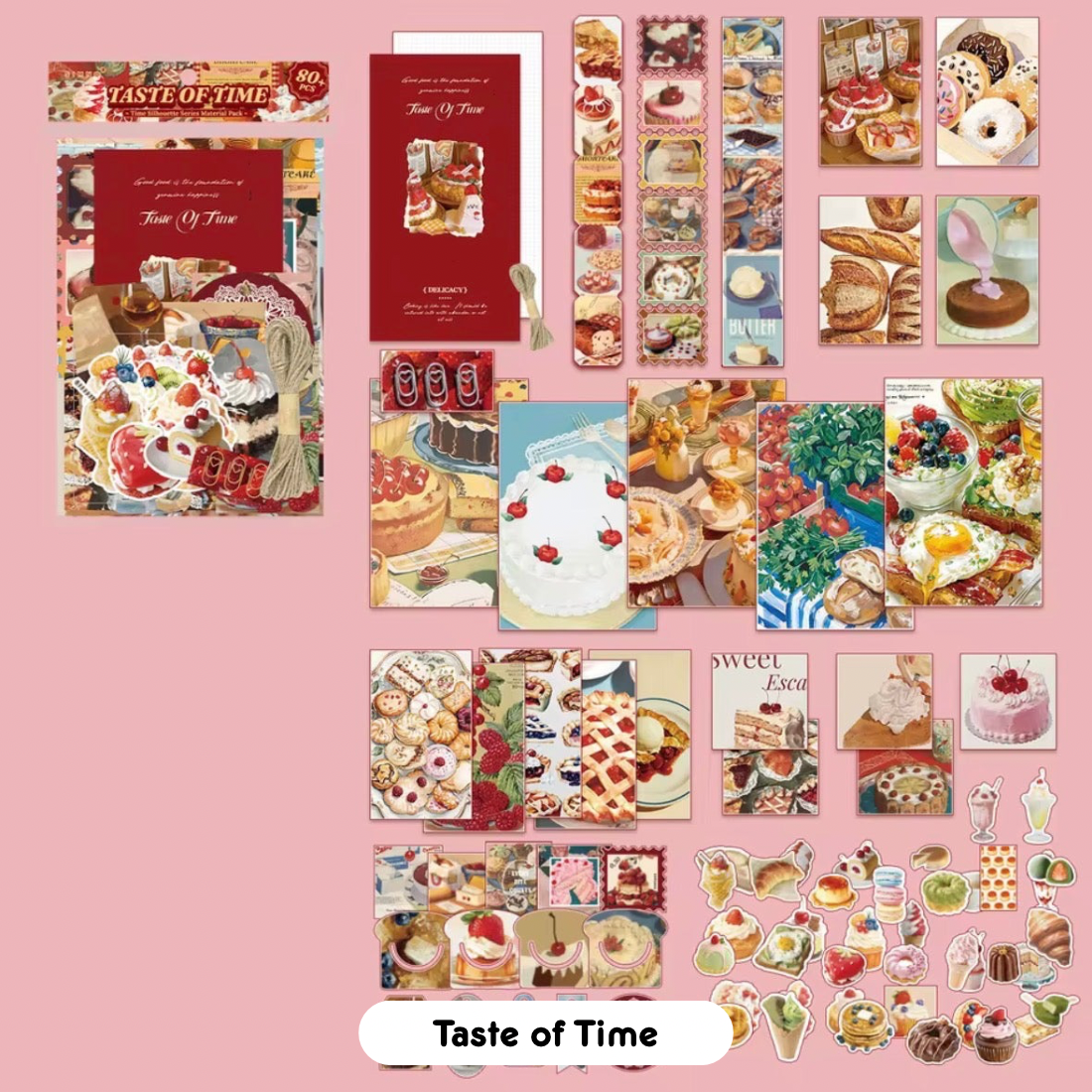 Time Silhouette Notebook + Paper Materials Pack