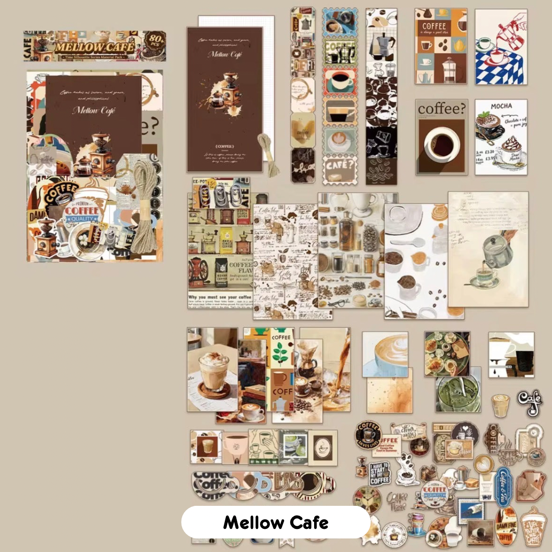 Time Silhouette Notebook + Paper Materials Pack