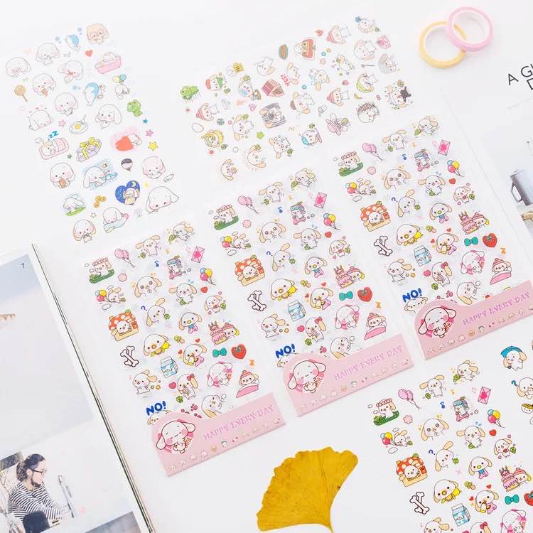 6 Sheets of Sweet Stickers