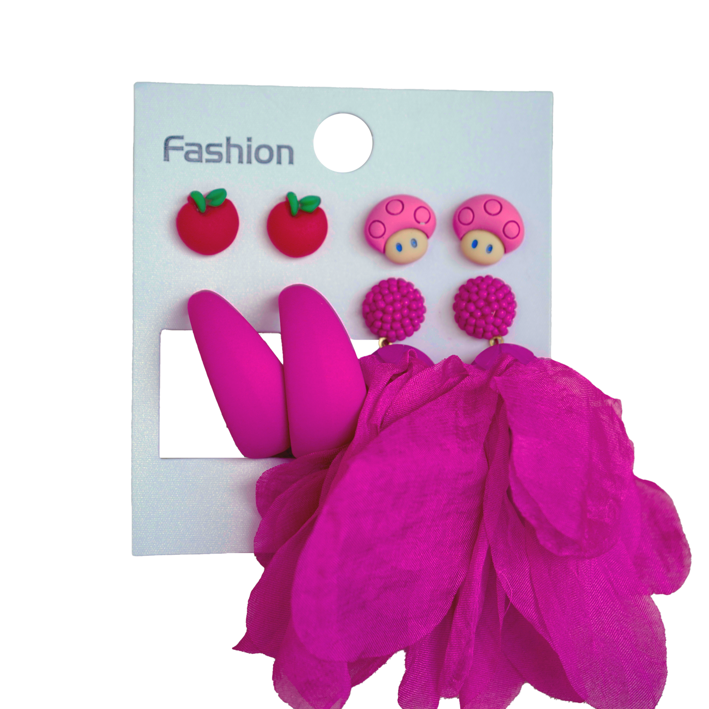 Jewelry | Fabric Handmade & Colourful Earring Set