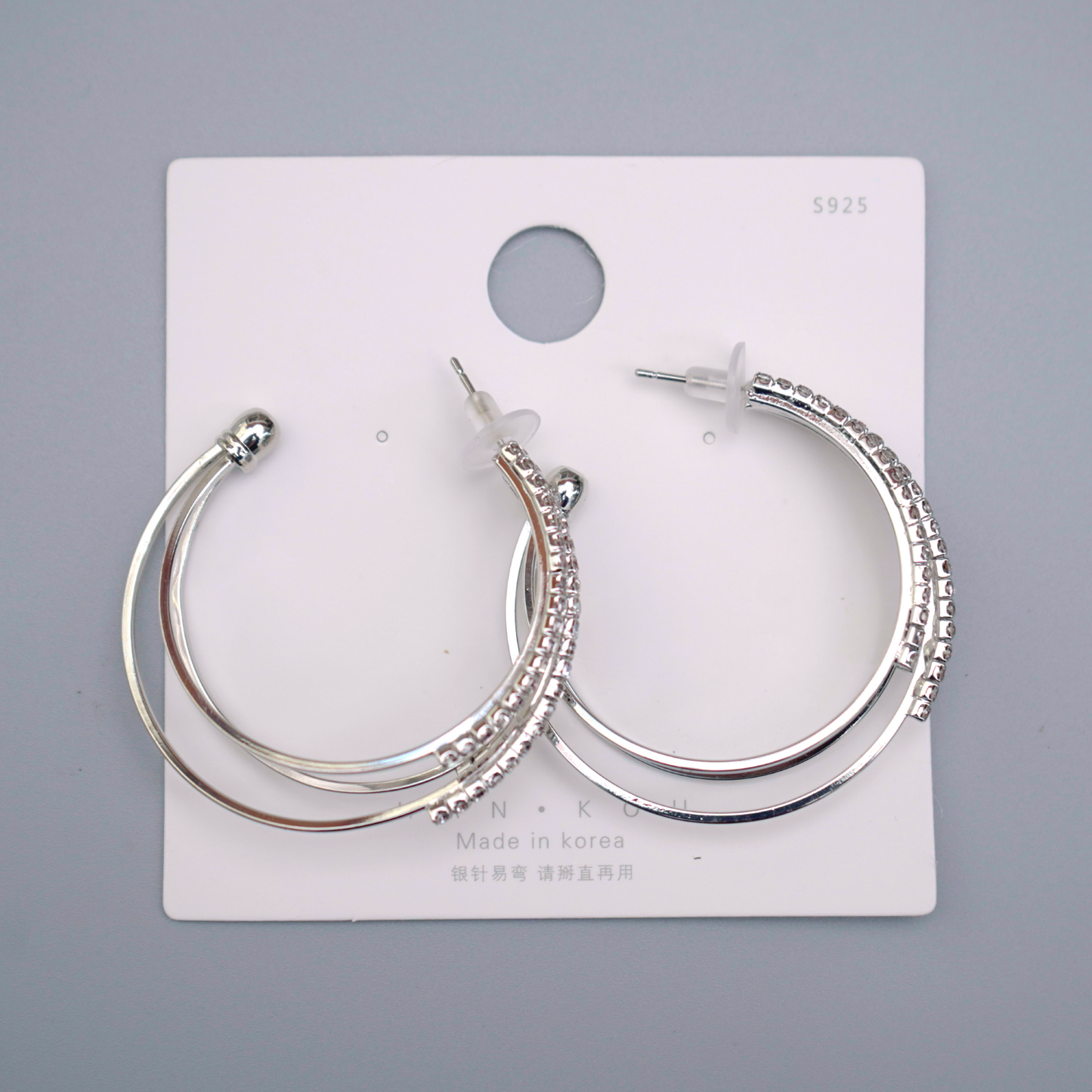 Jewelry | Hoop Rhinestone Earrings