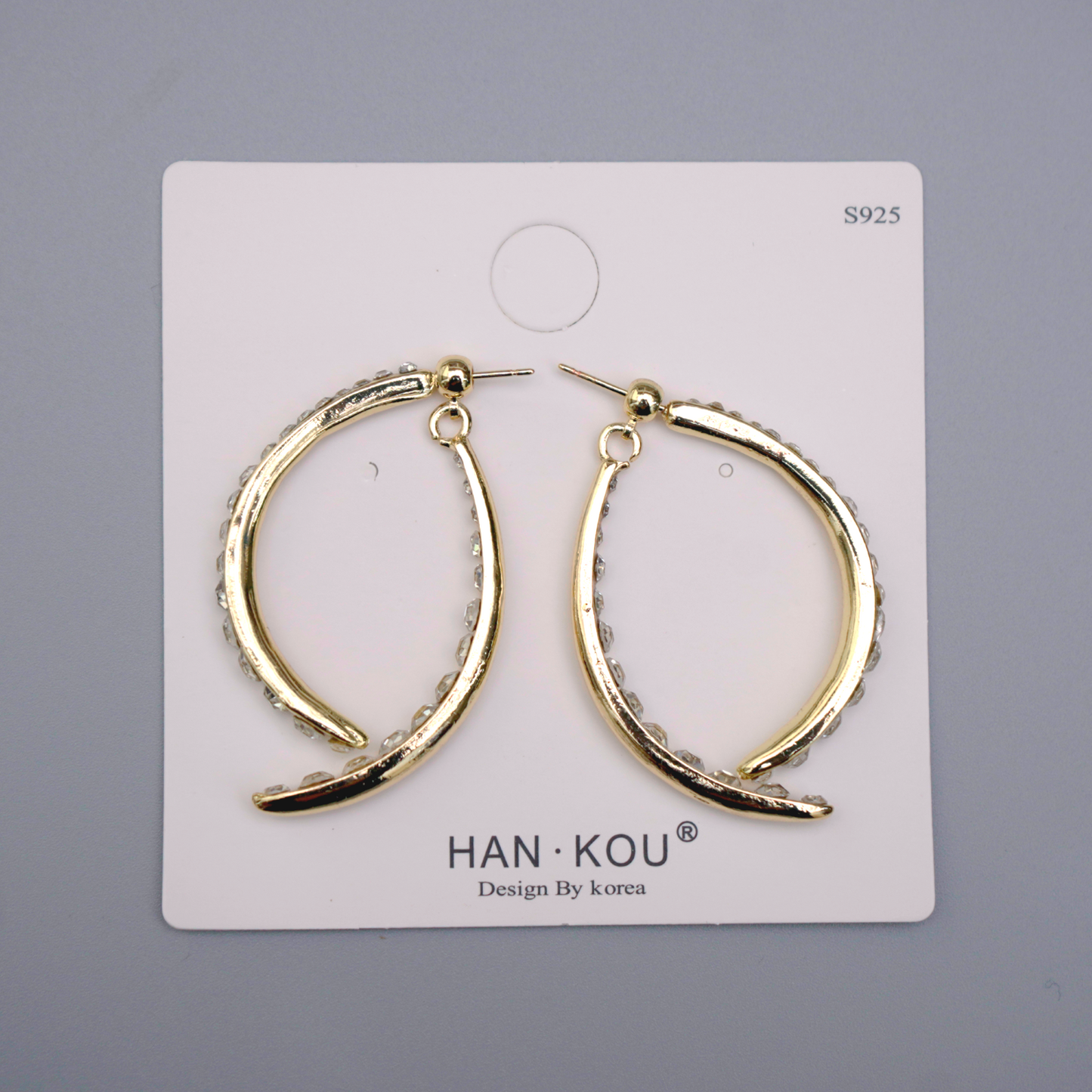 Jewelry | Hoop Rhinestone Earrings